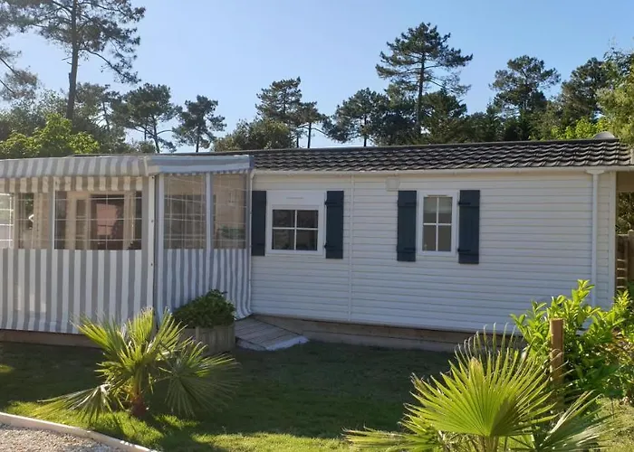 Mobil'home Terrain Prive Proche Du Zoo De La Palmyre Ouvert Toute L'annee Les Mathes