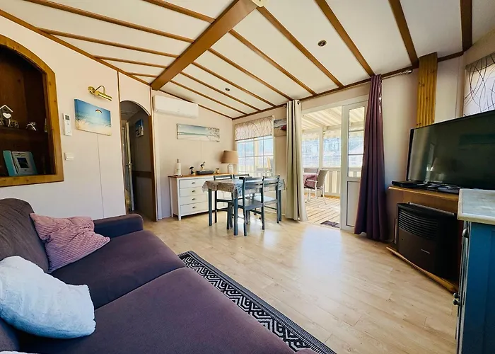 Mobil'home Terrain Prive Proche Du Zoo De La Palmyre Ouvert Toute L'annee *